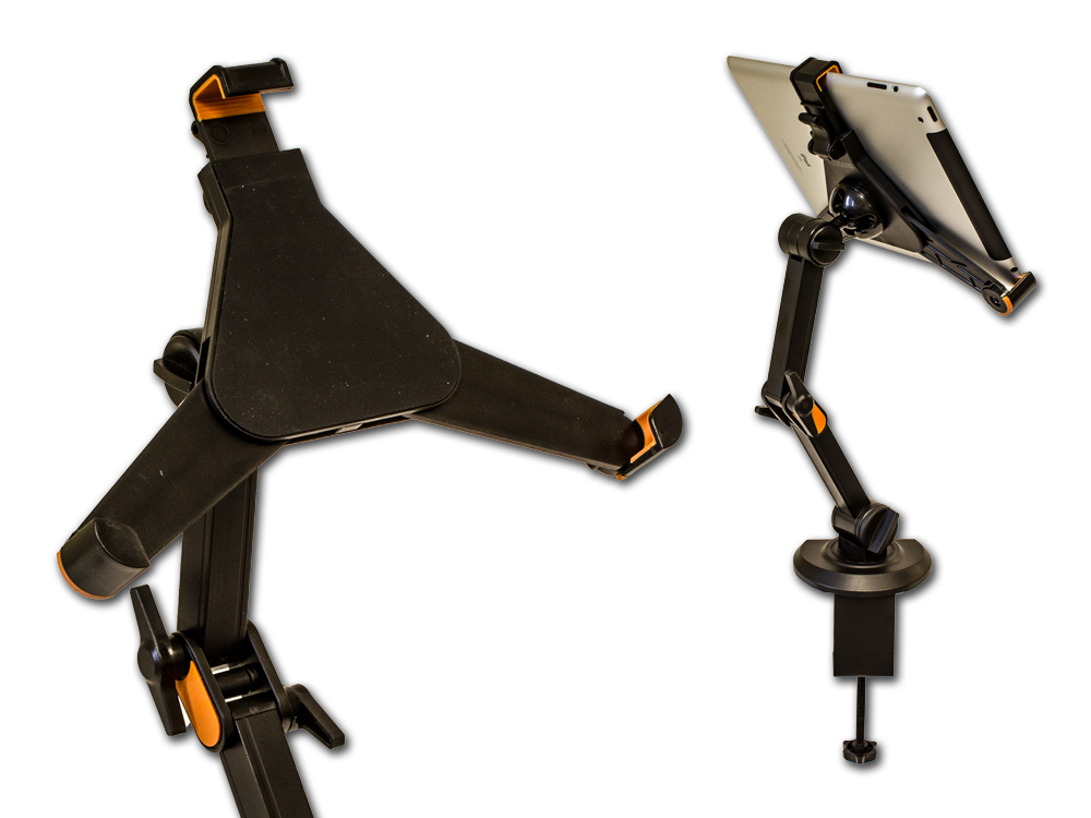 360° Flexible Desk Top Bed Clamp Mount Holder for Tablets & iPad 1/2/3