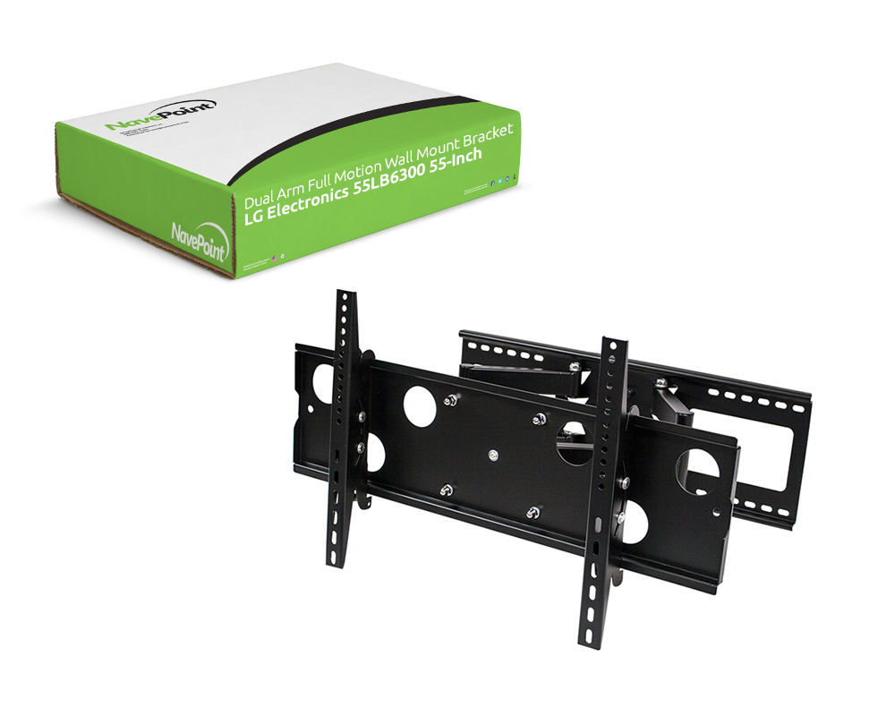 Dual Arm Full Motion Wall Mount Bracket for LG Electronics 55LB6300 55