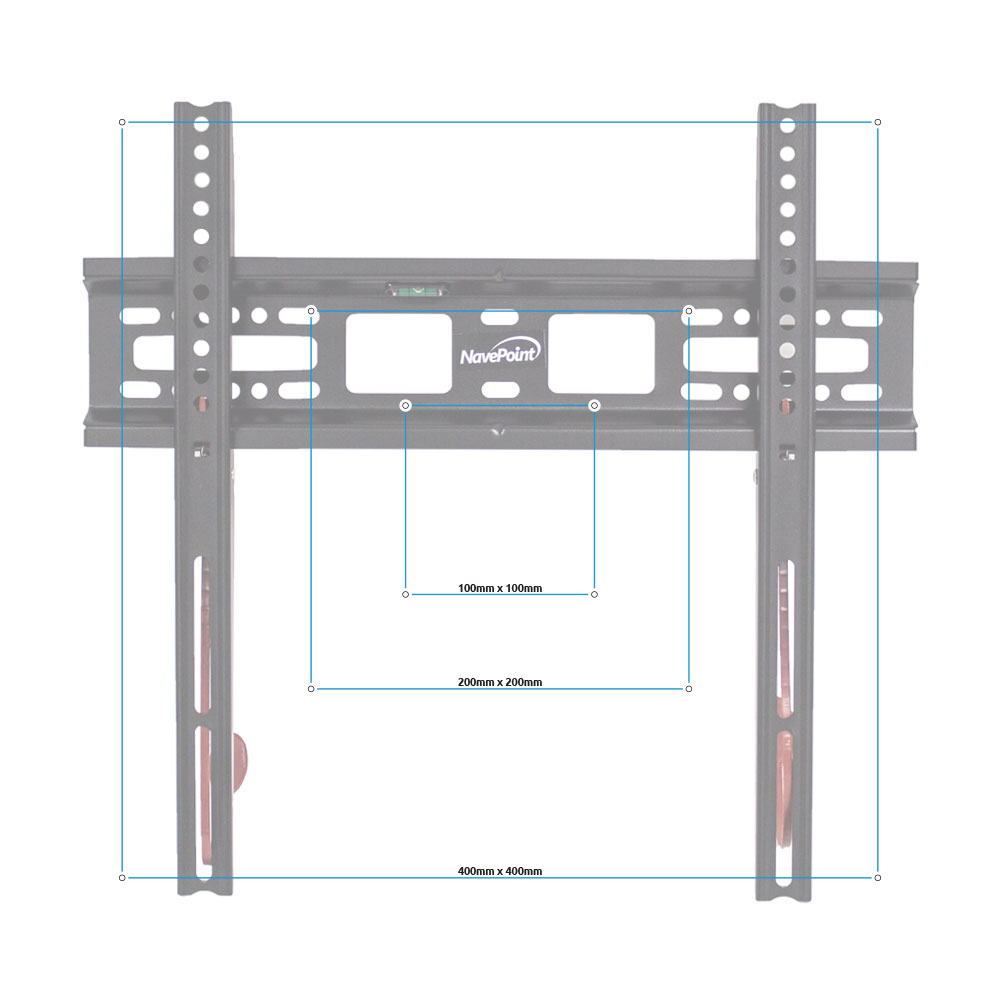 Low Profile Samsung 40Inch Smart LED TV Slim Wall Mount Bracket UN40H6350