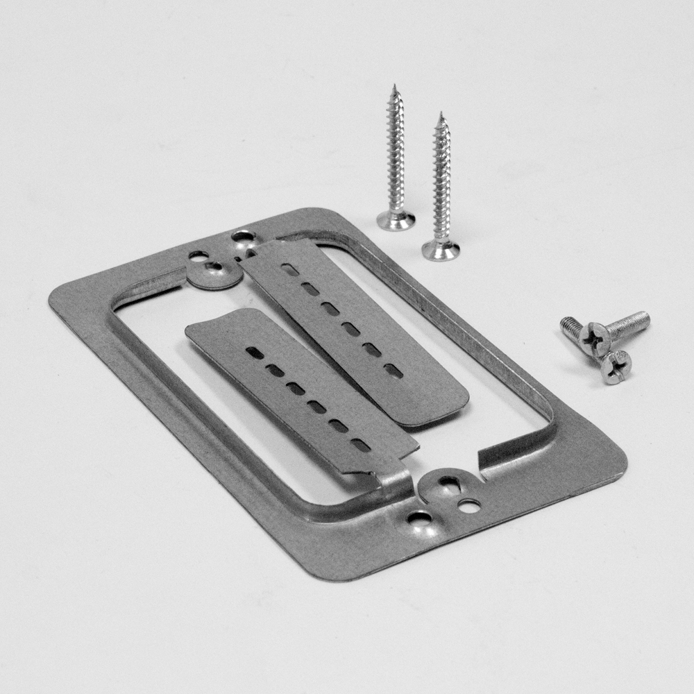 5 X 1Gang Recessed Low Voltage Cable Management Wall Face Plate White