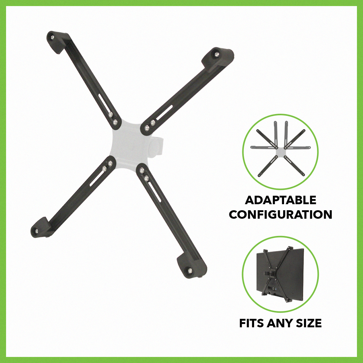 NON-VESA Monitor Adapter Mount Kit to All Vesa brackets w/Vesa 75 ...